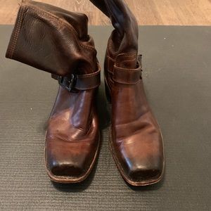 Square toe 8” shaft boots